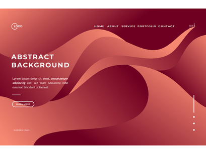 Vibrant Red Abstract Background Wave