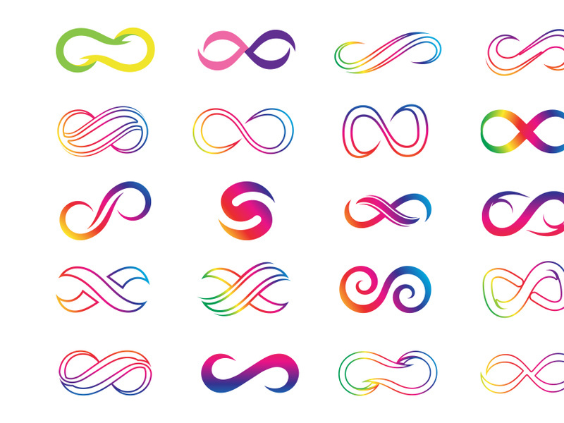 Infinity loop Logo letter for Business