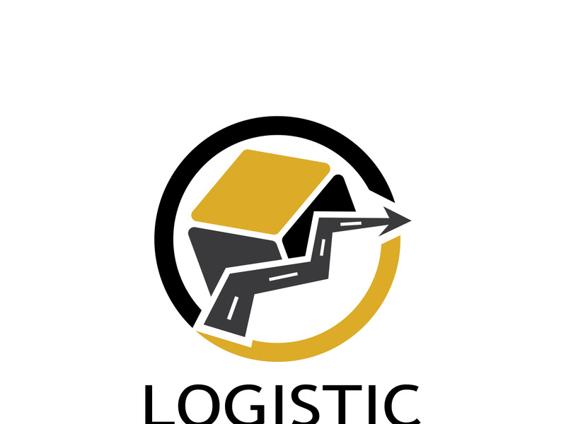 logistics logo icon illustration vector design  distribution symbol  delivery of goods  economy  finance