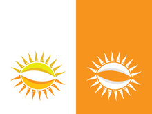 Sun vector illustration icon logo template design