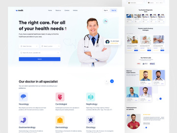Medical Landing page design preview picture