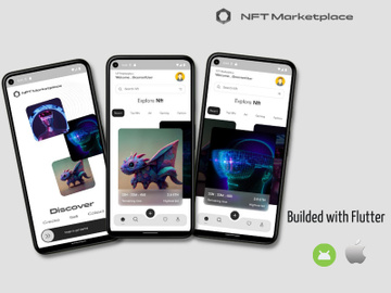 NFT Marketplace UI App with Flutter SDK preview picture