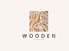 Wood Logo, Wood Fiber Bark Layer Vector