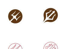 Trident Logo Template vector icon illustration design