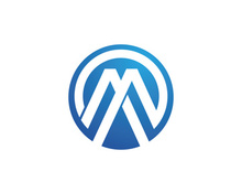 M Letter illustration icon Logo Template