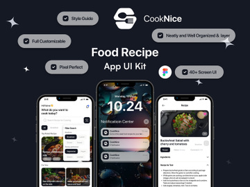 FoodRecipe - CookNice App iOS UI Kit preview picture