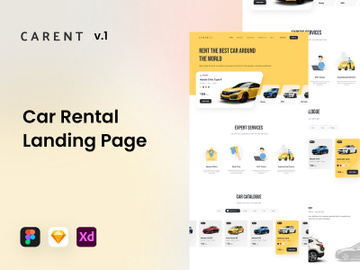 Carent - Car Rental Landing Page v.1 preview picture
