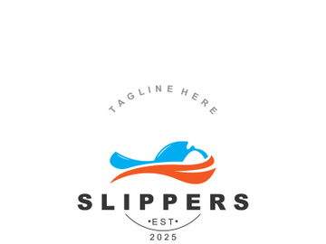 Slippers Logo creative Design vintage Concept Illustration Symbol Icon preview picture