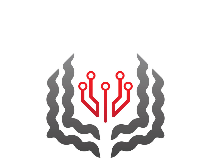 Digital book logo technology vector icon design