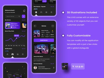 Game Store App UI Kits