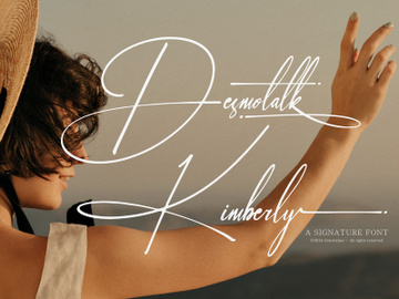 Desmotalk Kimberly | Signature Font preview picture