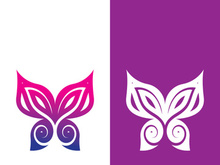 Butterfly logo icon vector design illustration