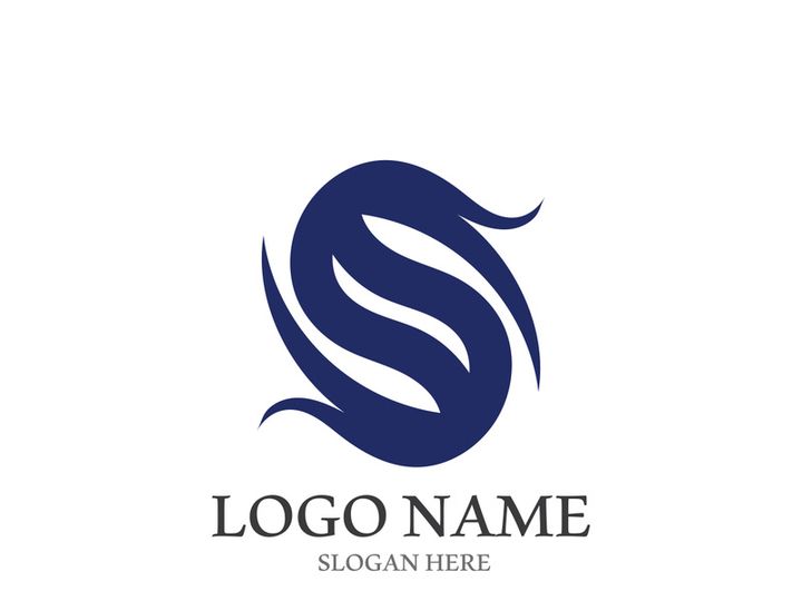 S letter creative icon logo design elegant vector illustration