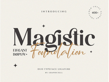 Magistic Duo Ligature Typeface preview picture