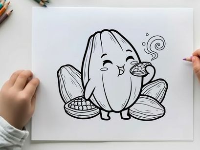 Cute banana eating snack vector illustration flat design