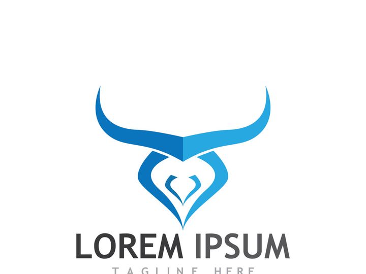 bull head horn logo