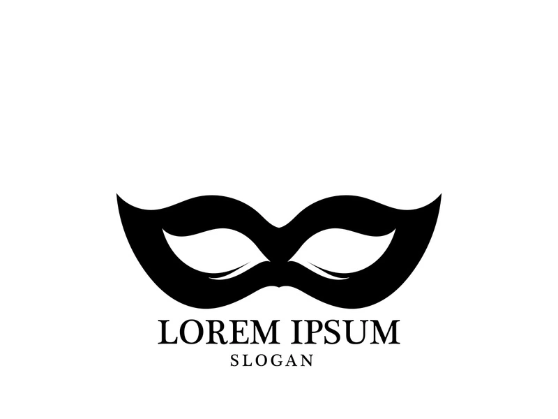 Masquerade Carnival Mask Icon and symbol vector