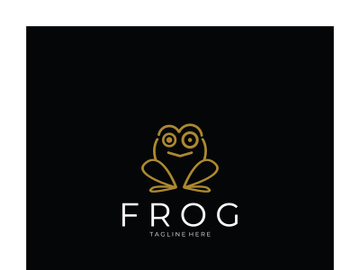 frog logo simple vector design template preview picture