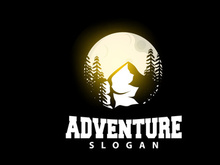 Mountain Logo, Nature Landscape Vector