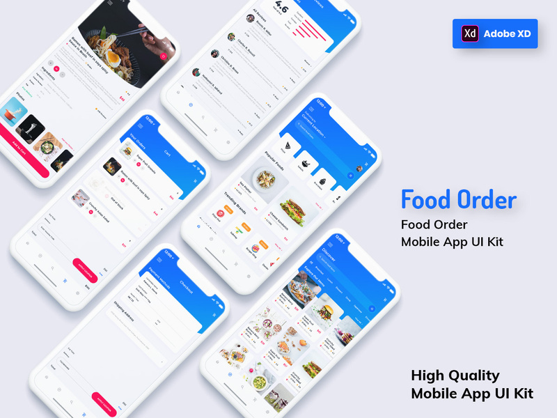 Food Order Mobile App Light Version (XD)