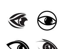 Eye logo icon design template illustration