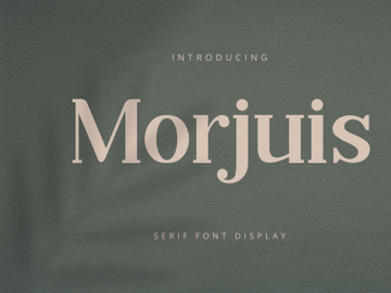 morjuis - Serif Font preview picture