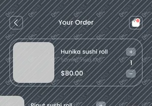 Food order iOS UI Kits