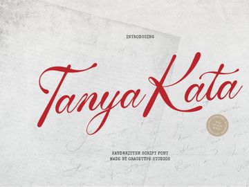 Tanya Kata | Handwritten Script preview picture