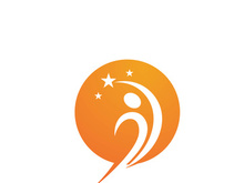 Star success people care logo and symbols