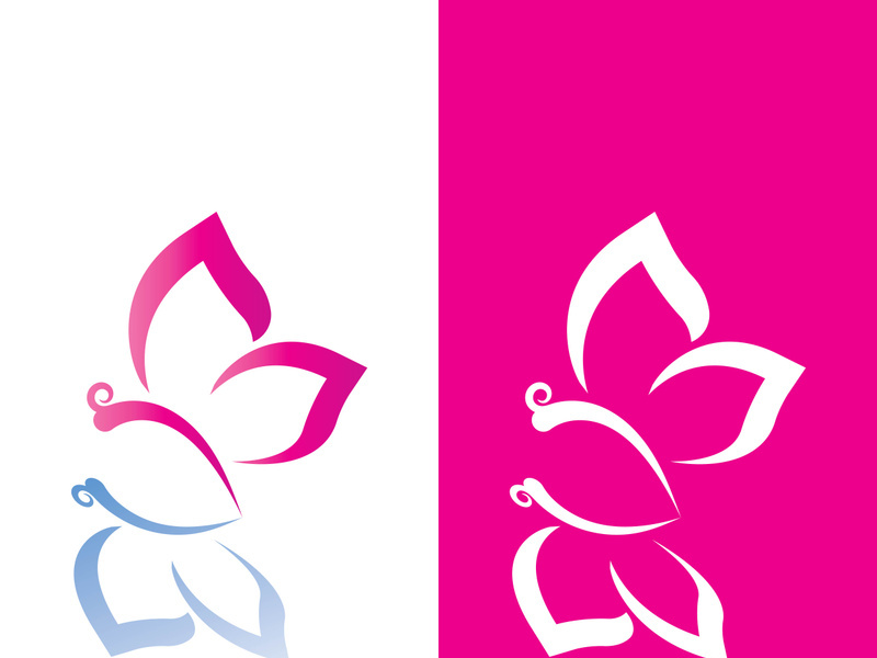 Butterfly logo icon vector design illustration