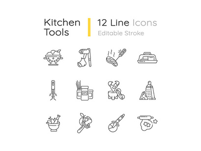 Food and drink icon bundle