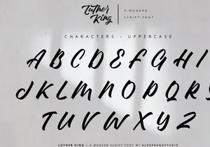 Luther King - Modern Script Font