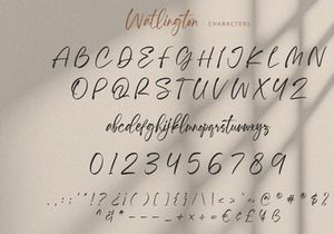 Watlington - Handwritten Font