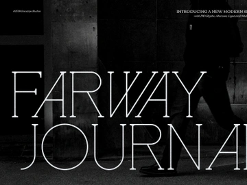 Farway Journal | Modern Serif Font preview picture