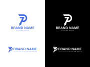 P Letter Pen Logo Design