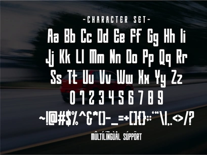 Velocity - Condensed Sans Serif
