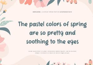 Unfolding - Decorative Display Font