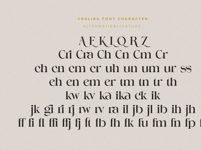 Cralika//Modern Ligature Serif