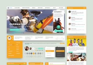 Gaming Ui Kit [Sketch]