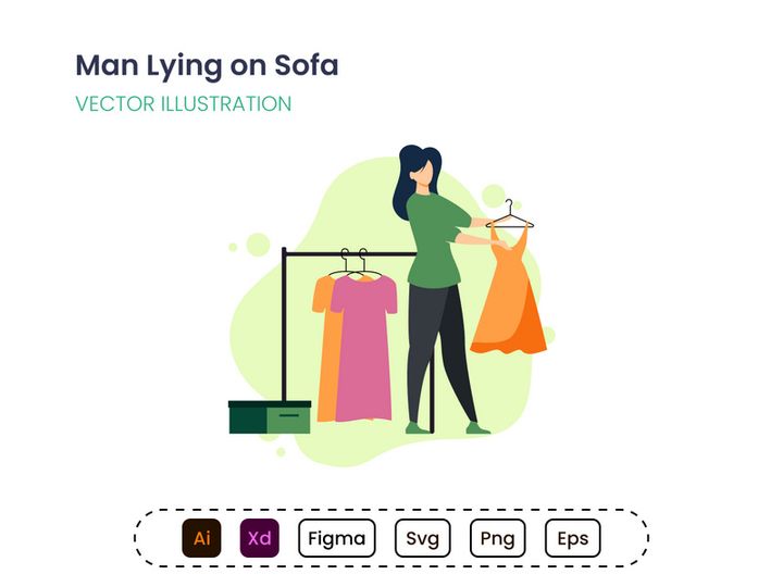 Woman choosing clothes in the store