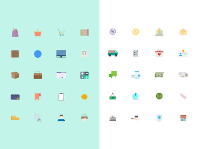 Ecommerce Color Icons