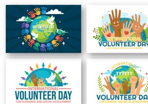 12 International Volunteer Day Illustration