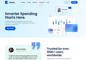 Paidin Free NextJs Landing Page Template