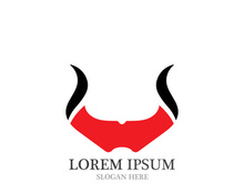 Bull horn logo and symbols template icons app