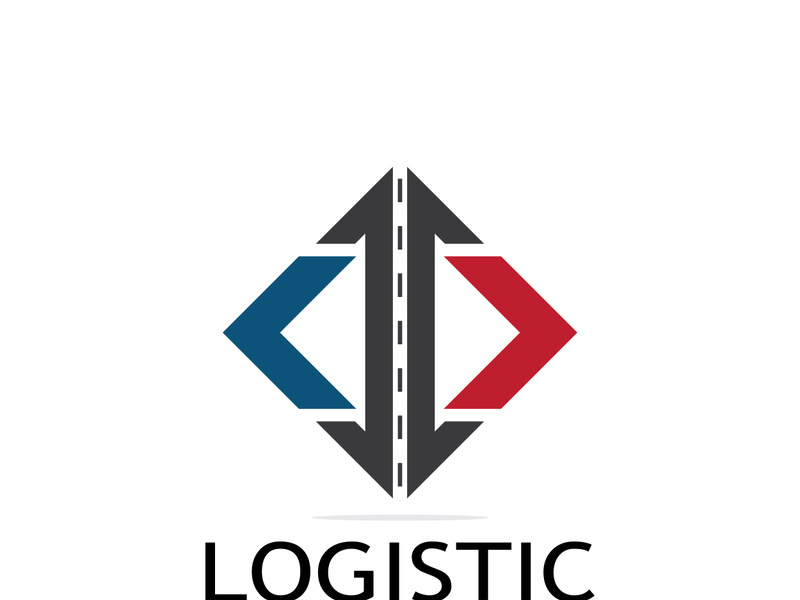 logistics logo icon illustration vector design  distribution symbol  delivery of goods  economy  finance