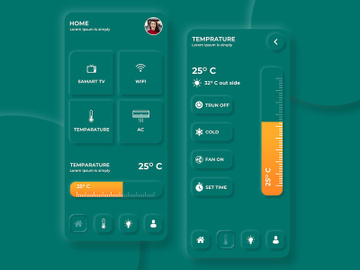 Free Neumorphism Smart Home UI Kit preview picture