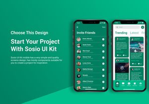 Sosio - Social Application Mobile UI Kit