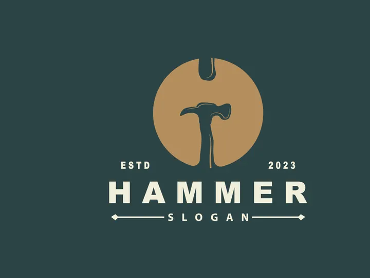 Hammer Logo, Builder Tools Inspiration Design