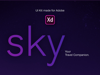 Sky UI Kit for Adobe XD