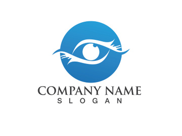 Eye Care vector logo design preview picture